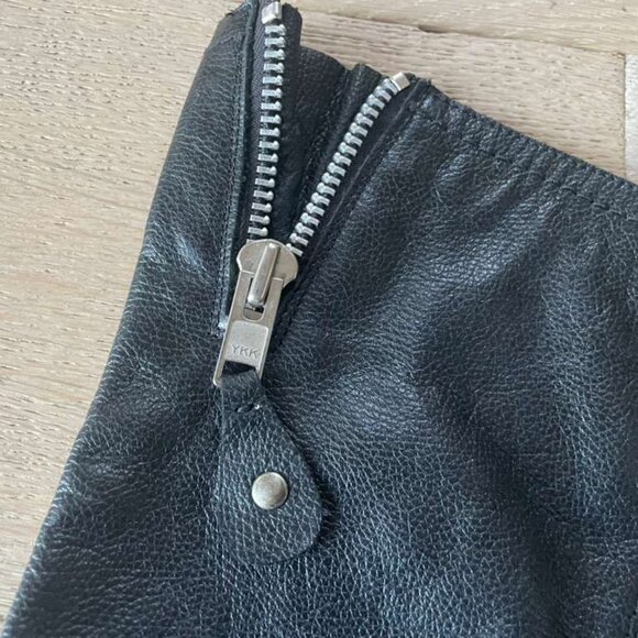 Bed Stu black leather mid-calf moto boots - Picture 4 of 7